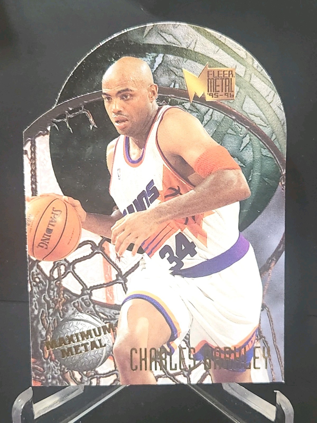 1995-96 Fleer Metal - Maximum Metal Charles Barkley #1 1995-96 Fleer Metal - Maximum Metal Charles Barkley #1