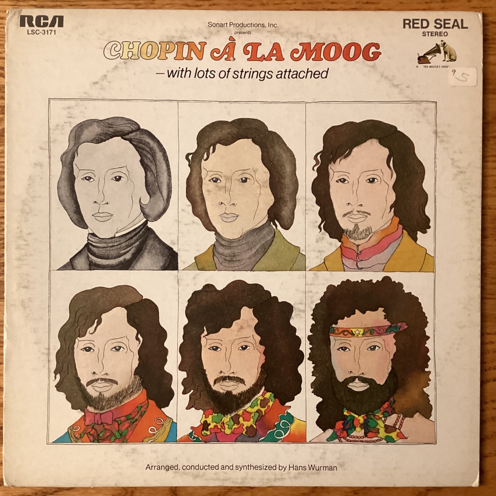 Hans Wurman “Chopin À La Moog (With Lots Of Strings Attached)” 33 1/3 rpm LP Hans Wurman “Chopin À La Moog (With Lots Of Strings Attached)” 33 1/3 rpm LP