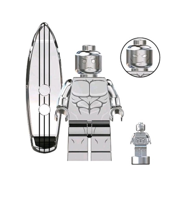 Silver Surfer Fantastic Four: Rise of the Silver Surfer Custom Minifigure