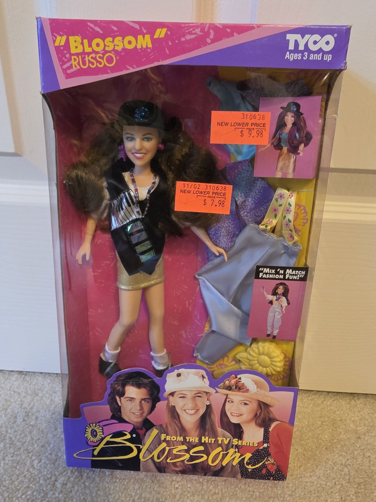VTG BLOSSOM DOLL RUSSO 1993 TYCO TV SHOW *NEVER PLAYED WITH *ORIGINAL OWNER