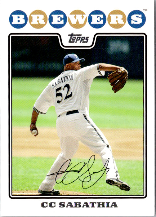 C.C. Sabathia Topps Update & Highlights Base 2008 UH300 NM C.C. Sabathia Topps Update & Highlights Base 2008 UH300 NM