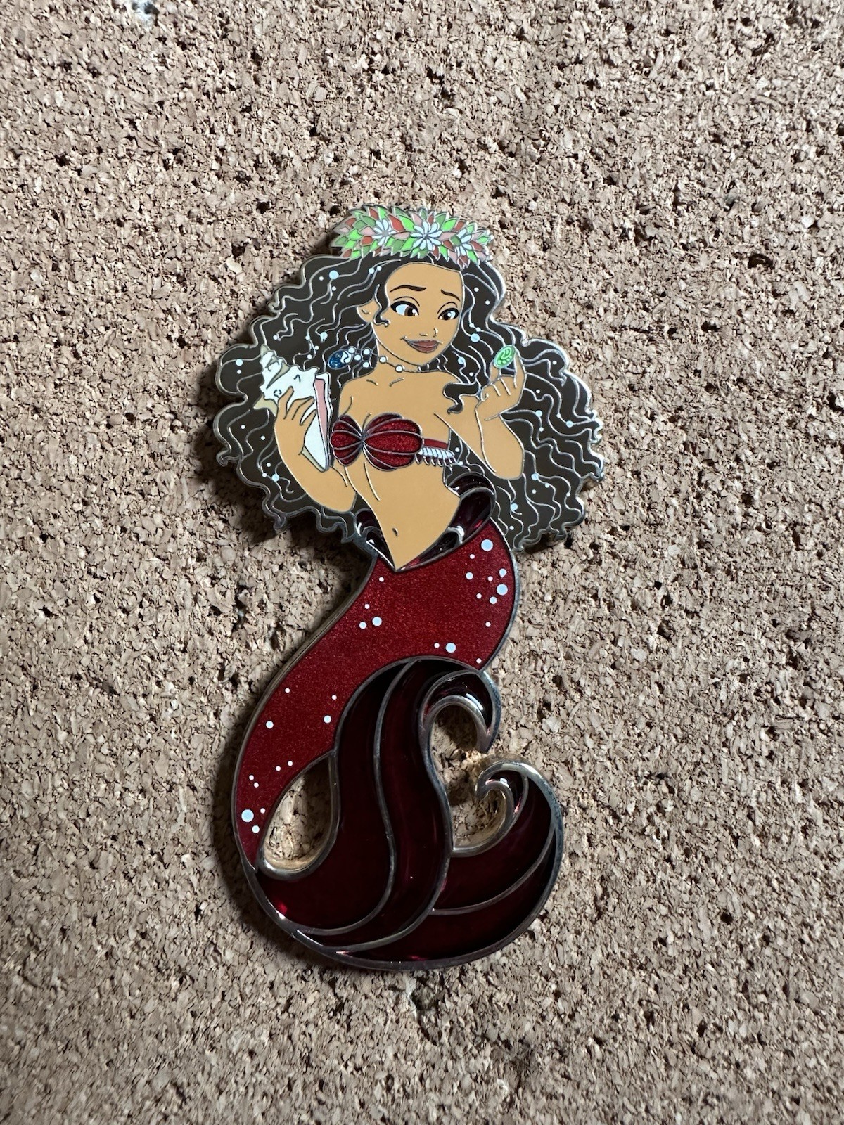 Disney Moana Designer Mermaid Fantasy Pin Heart Of Te Fiti