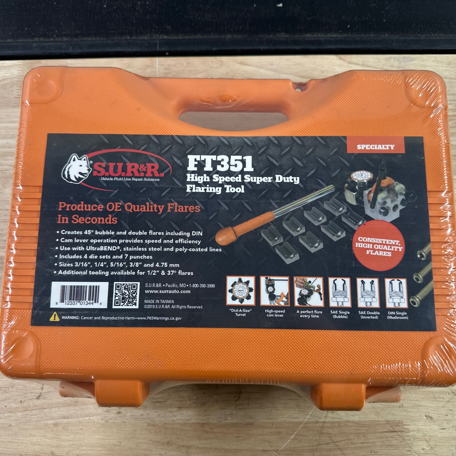 SUR&R Auto Parts FT351 High Speed Super Duty Flaring Tool, 3/16\ SUR&R Auto Parts FT351 High Speed Super Duty Flaring Tool, 3/16\