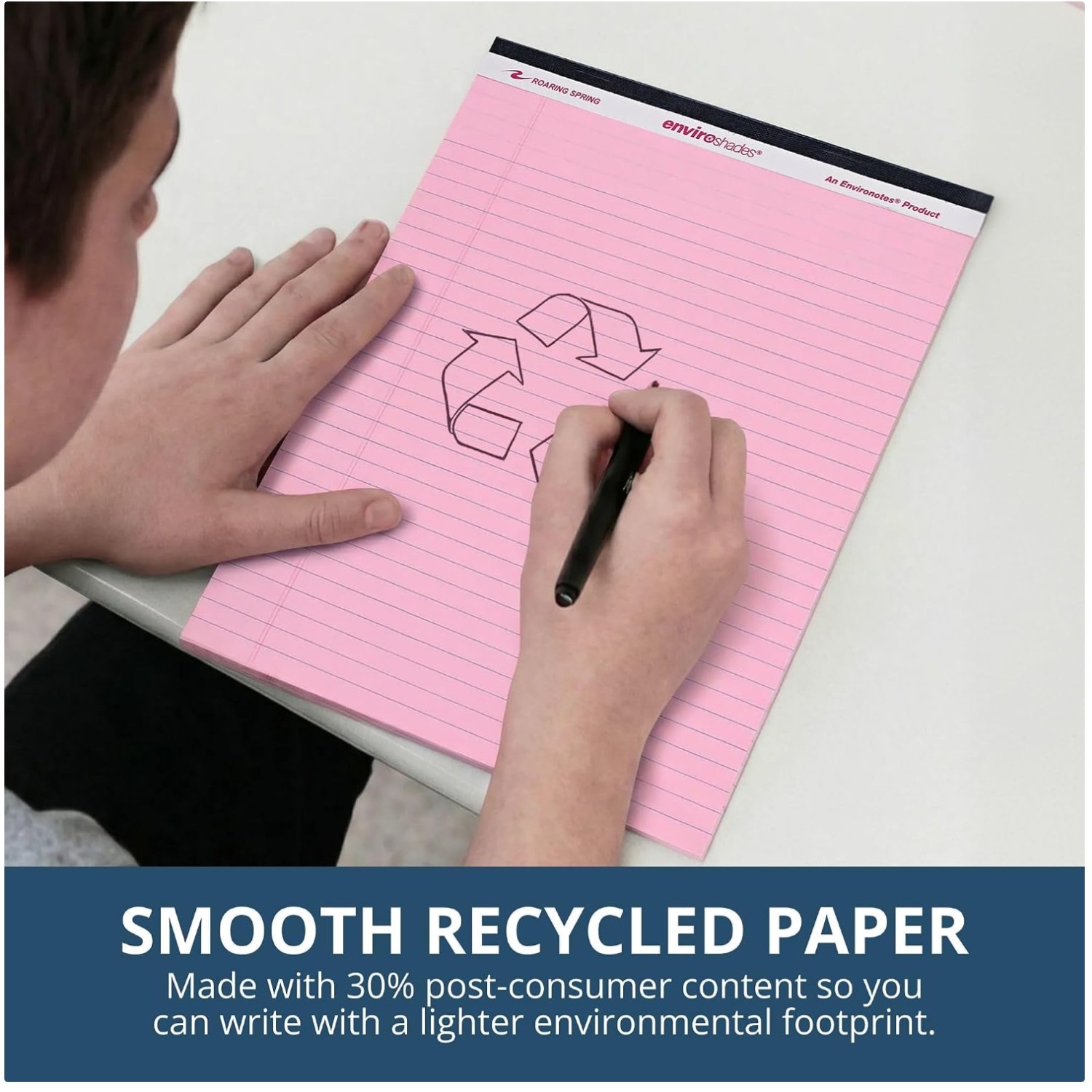 Enviroshades Pink Legal Pads, 36 Pack, Legal Ruled Enviroshades Pink Legal Pads, 36 Pack, Legal Ruled