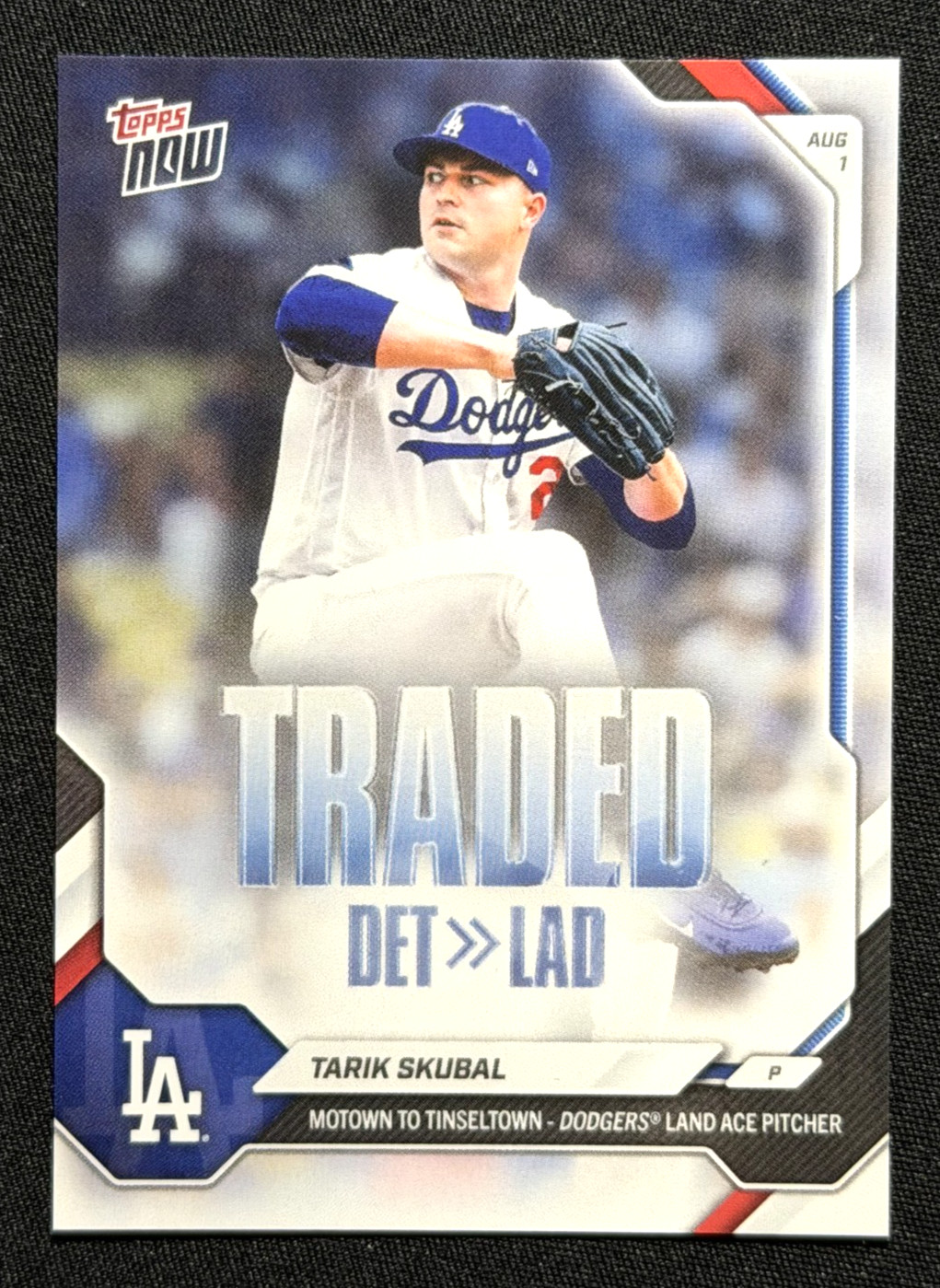 2026 Topps Now • Tarik Skubal #510 • Traded to LA Dodgers • Cy Young Ace