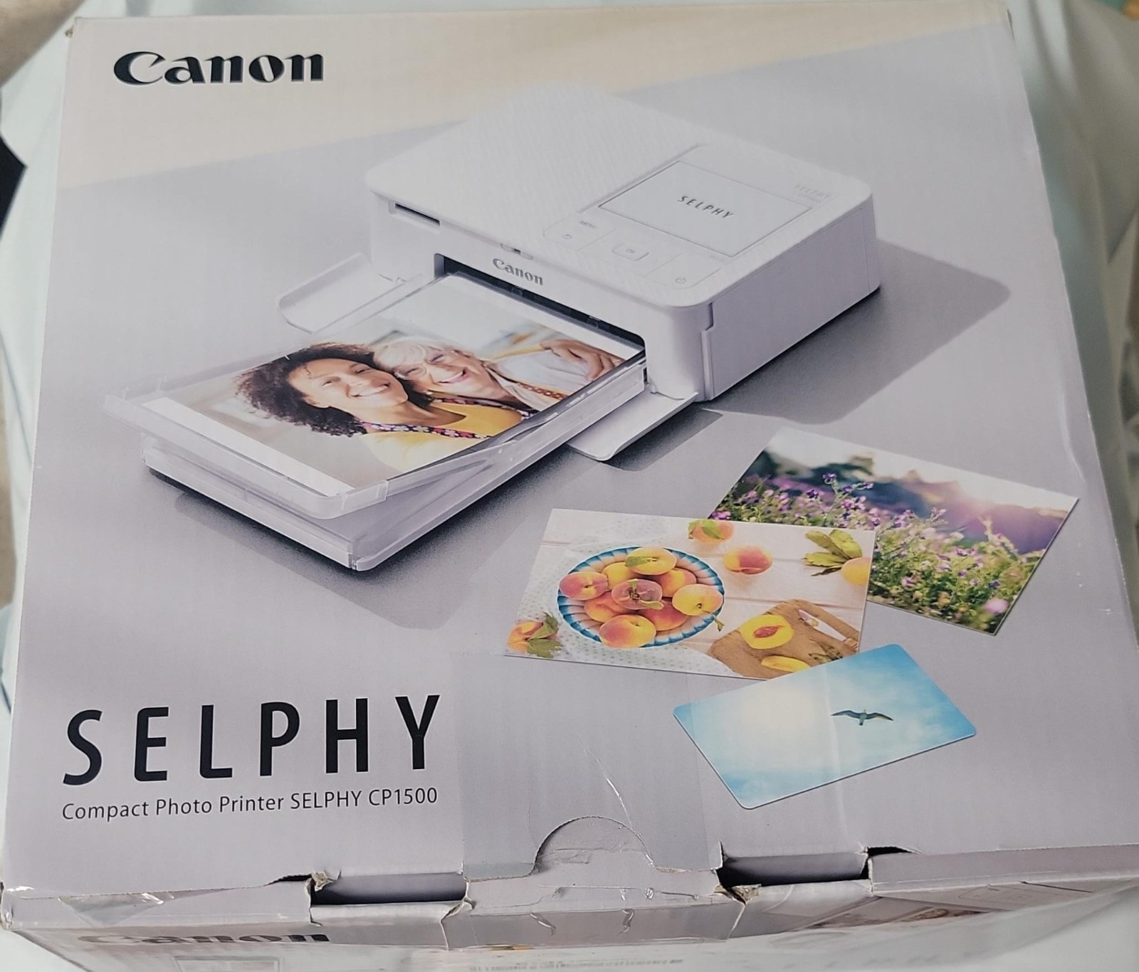 Canon Selphy CP1500 Wireless Compact Photo Printer (Black)
