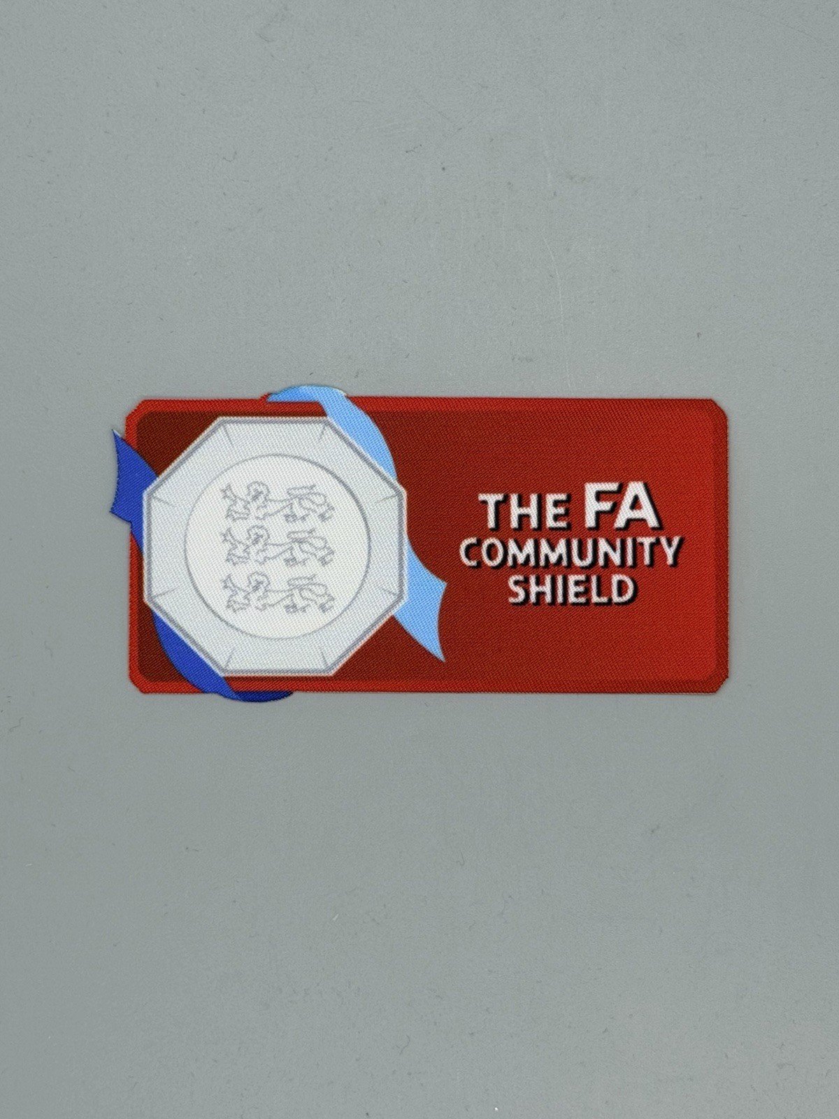 English THE FA COMMUNITY SHIELD Player Size Iron On Patch English THE FA COMMUNITY SHIELD Player Size Iron On Patch