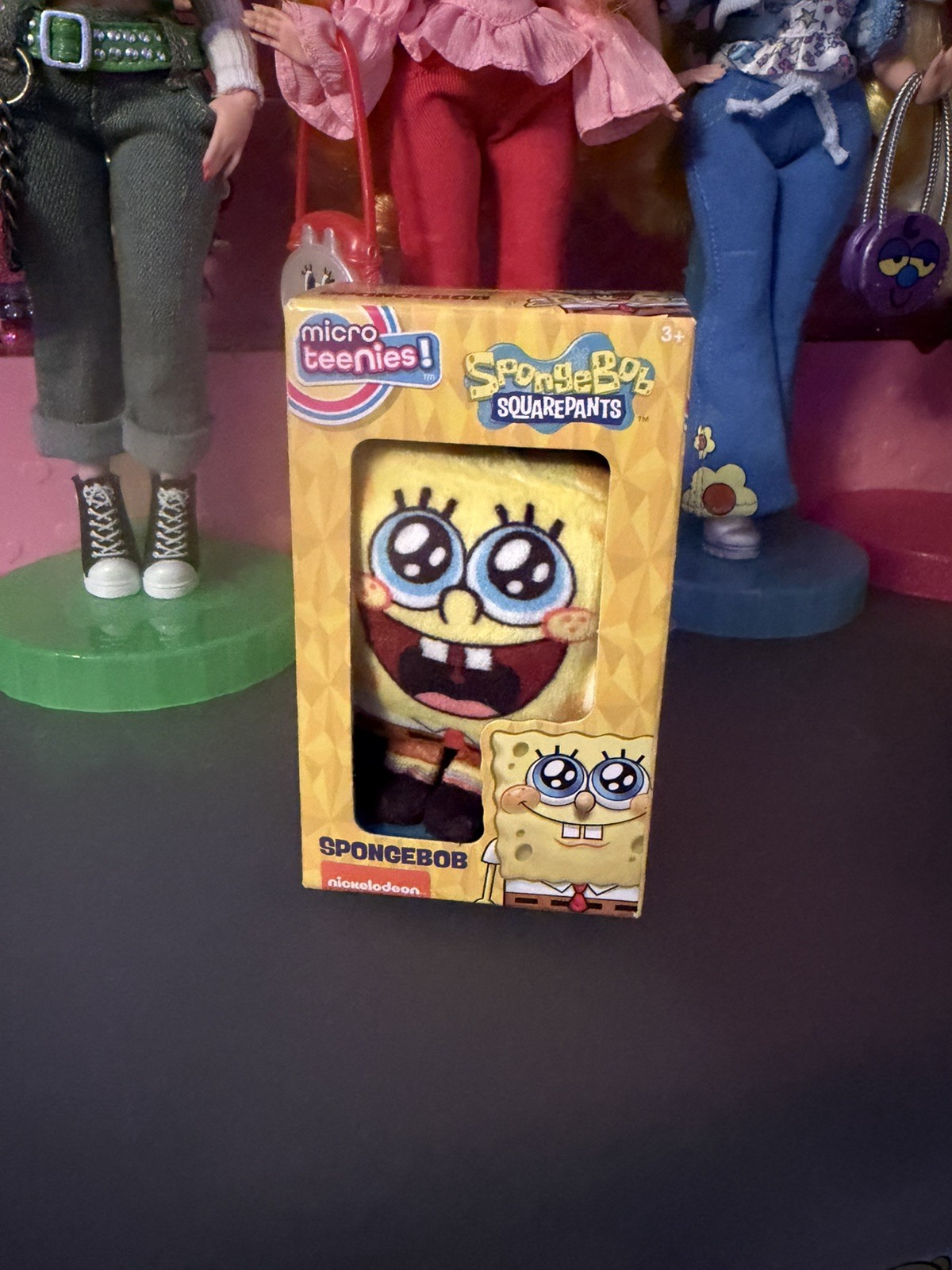 SpongeBob Square Pants Micro Teenies Mini Plush Smiling Eyes NEW SpongeBob Square Pants Micro Teenies Mini Plush Smiling Eyes NEW