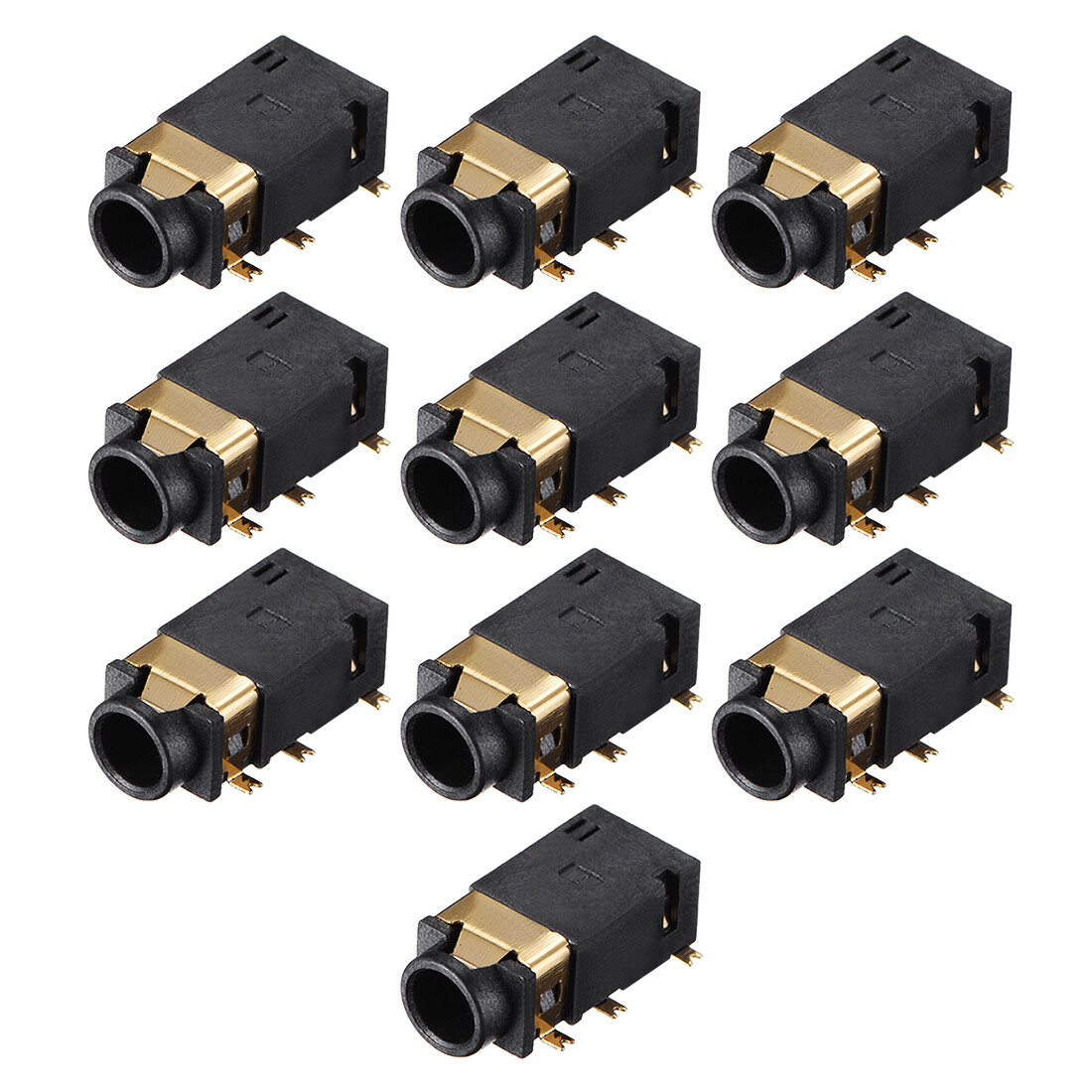 10Pcs 3.5 mm Audio Jack Connector PCB Mount Female Socket 6 Pin PJ-311D/PJ-342B 10Pcs 3.5 mm Audio Jack Connector PCB Mount Female Socket 6 Pin PJ-311D/PJ-342B
