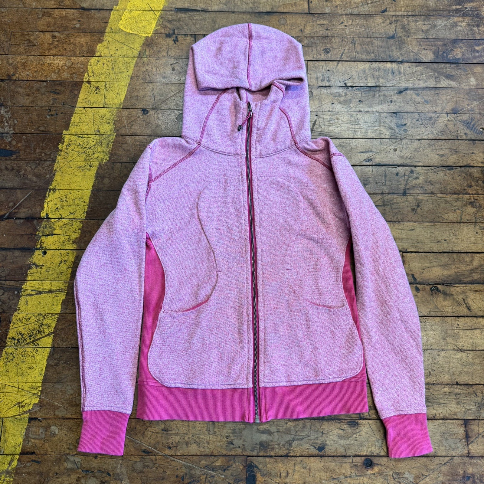 Lululemon Jacket Women’s Medium Pink Full Zip Up Hoodie Sweatshirt