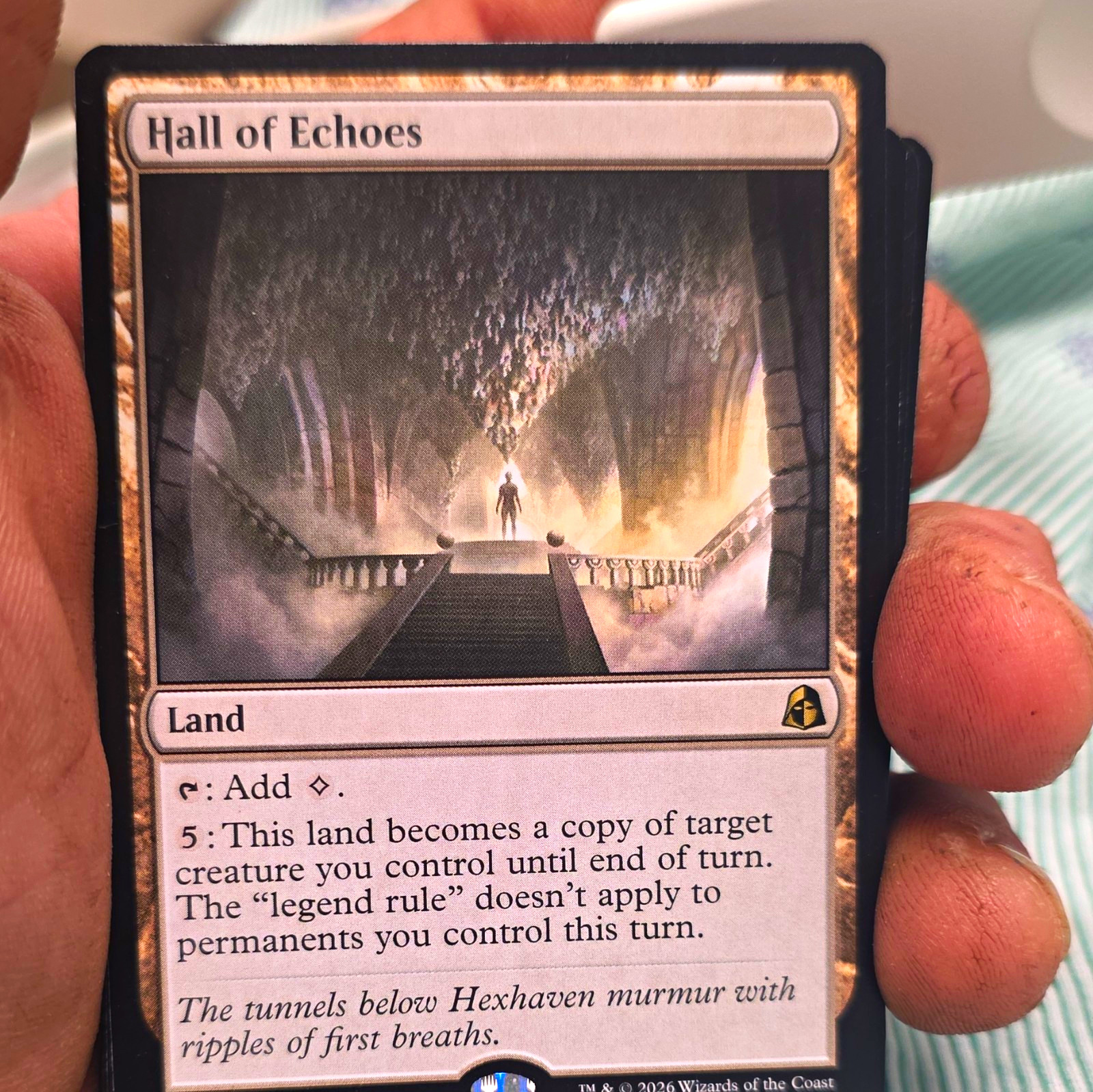 Wizards of the Coast Hall of Echoes Land Regular English Standard MTG