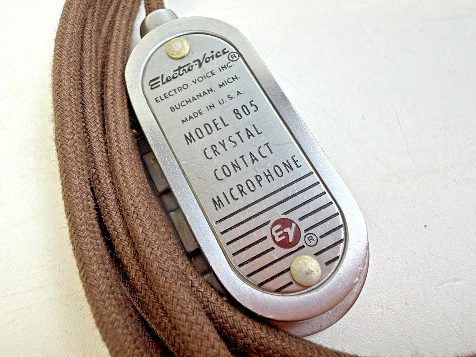 RARE Vintage Electro-Voice Model 805 Crystal Contact Microphone | Untested RARE Vintage Electro-Voice Model 805 Crystal Contact Microphone | Untested