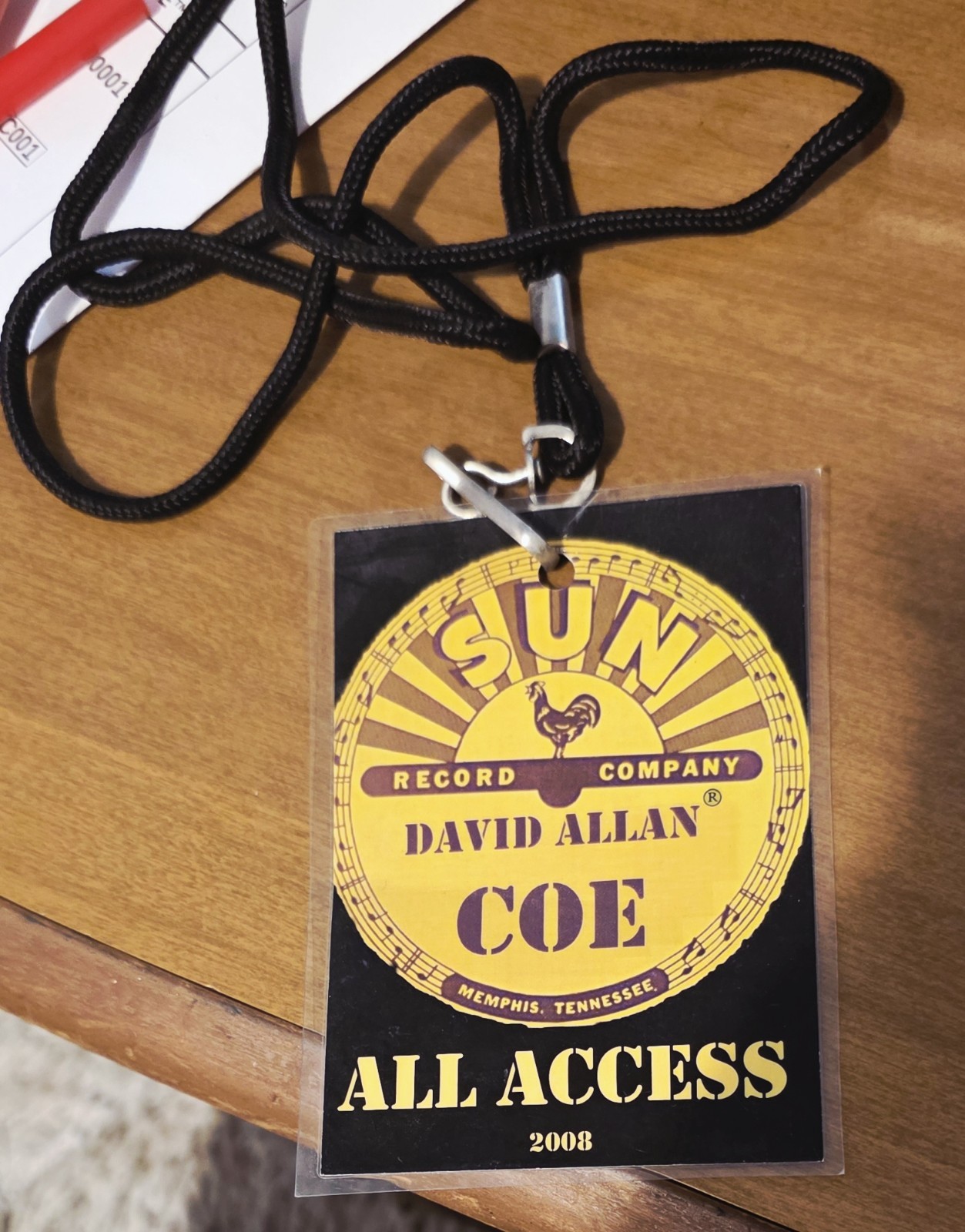 DAVID ALLAN COE backstage Pass Laminate 1988 RARE DAVID ALLAN COE backstage Pass Laminate 1988 RARE