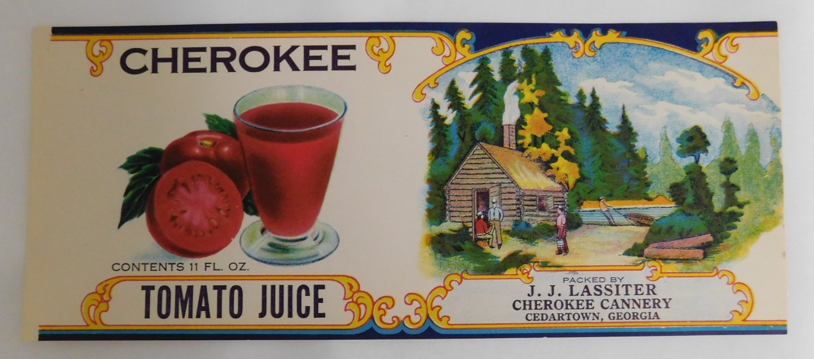 10 Vintage Cherokee Tomato Juice Can Labels, Cedartown,Georgia 10 Vintage Cherokee Tomato Juice Can Labels, Cedartown,Georgia