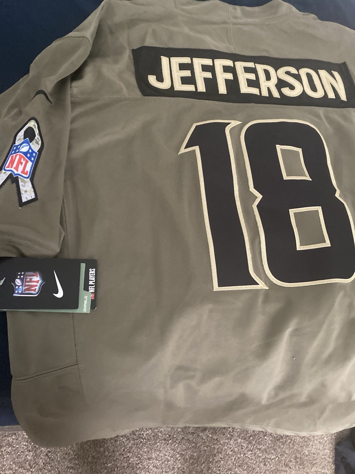 Justin Jefferson Nike Salute To Service Jersey—Size XL