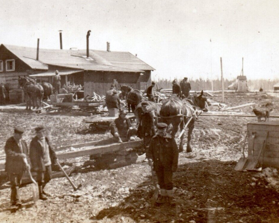 Camp Workers Soldiers Dog Denim Overalls Militaria WWI WW1 War RPPC Postcard Camp Workers Soldiers Dog Denim Overalls Militaria WWI WW1 War RPPC Postcard