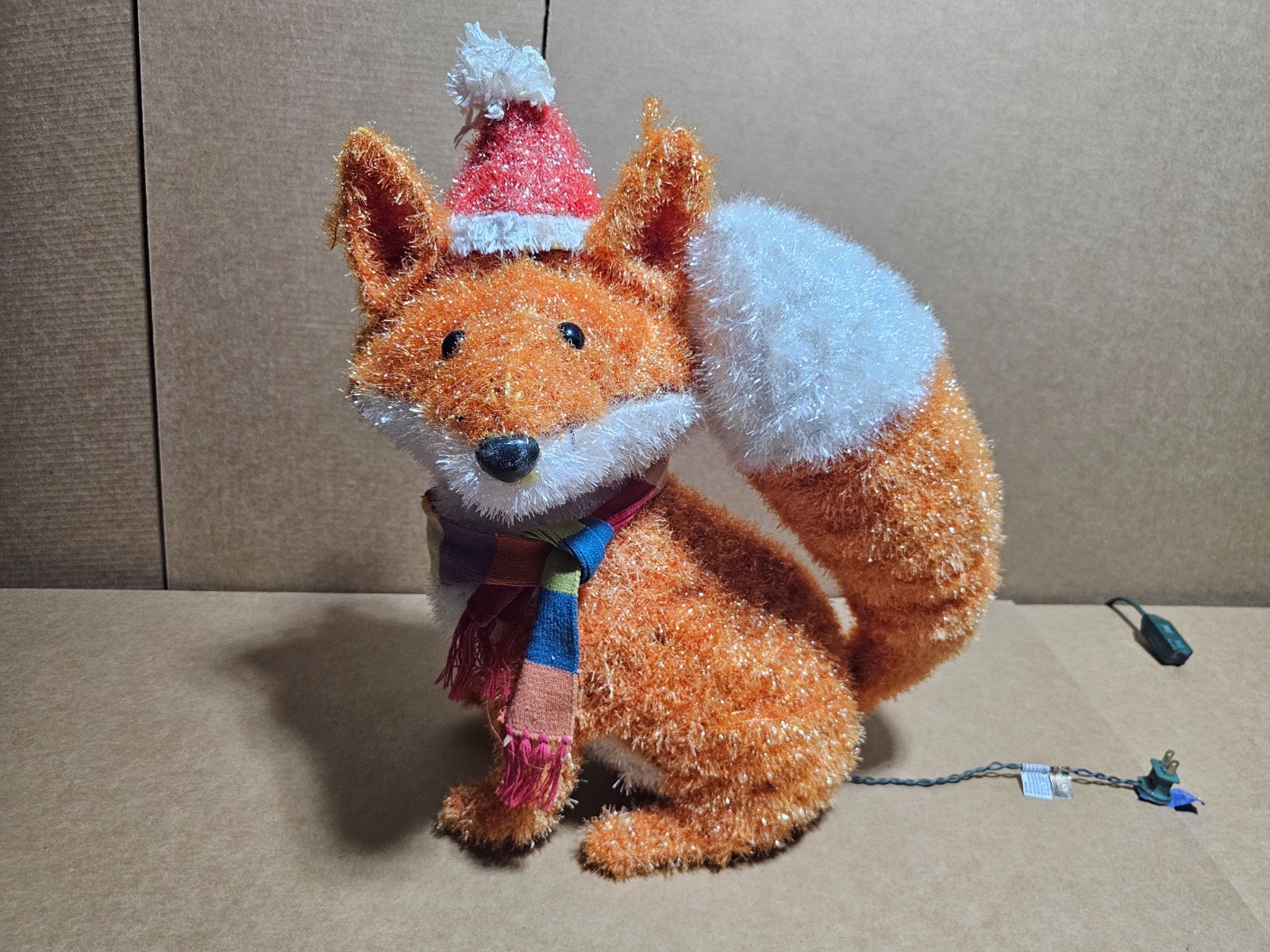 Wondershop By Target Lit Tinsel Fox Outdoor Christmas Yard Decoration