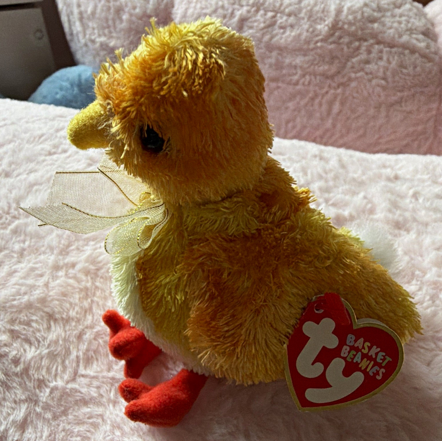 Ty Basket Beanies Chickie Yellow Plush Beanbag 2002 Vintage MPN CHICKIE Ty Basket Beanies Chickie Yellow Plush Beanbag 2002 Vintage MPN CHICKIE