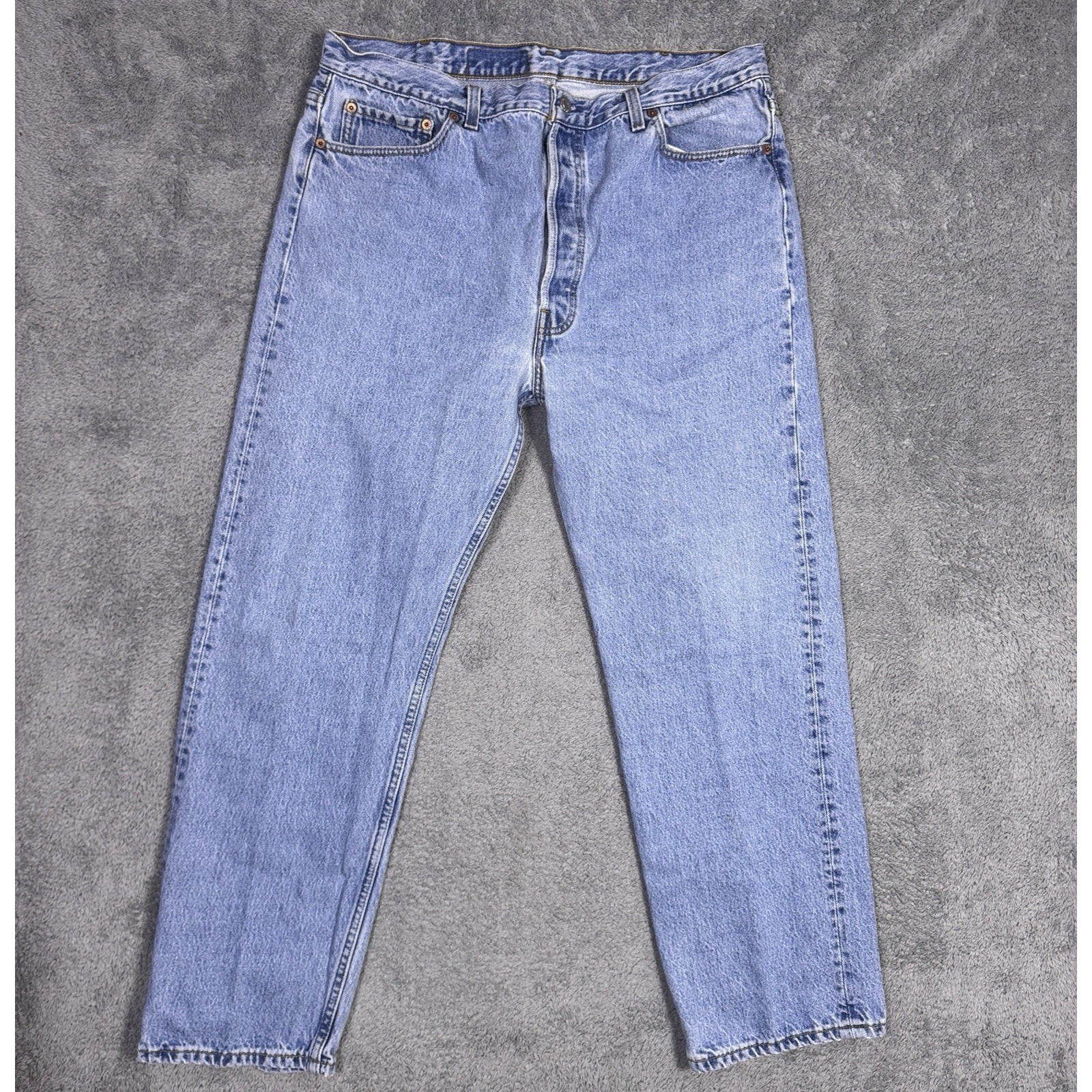 Vintage Levi\'s 501xx Jeans Men 36x28 USA Made 1995 Button Fly Grunge 90s Light