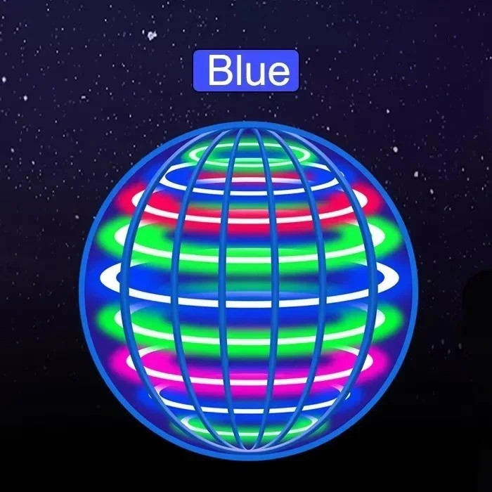 LED Flying Orb Ball Boomerang Spinner Magic UFO Hover Toy Rechargeable Kids Gift