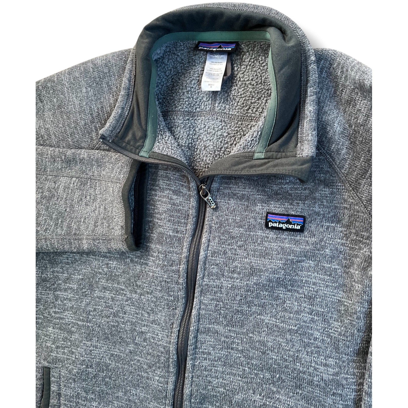 Patagonia Better Sweater Full Zip Fleece Jacket Mens Medium Gray Heather Patagonia Better Sweater Full Zip Fleece Jacket Mens Medium Gray Heather