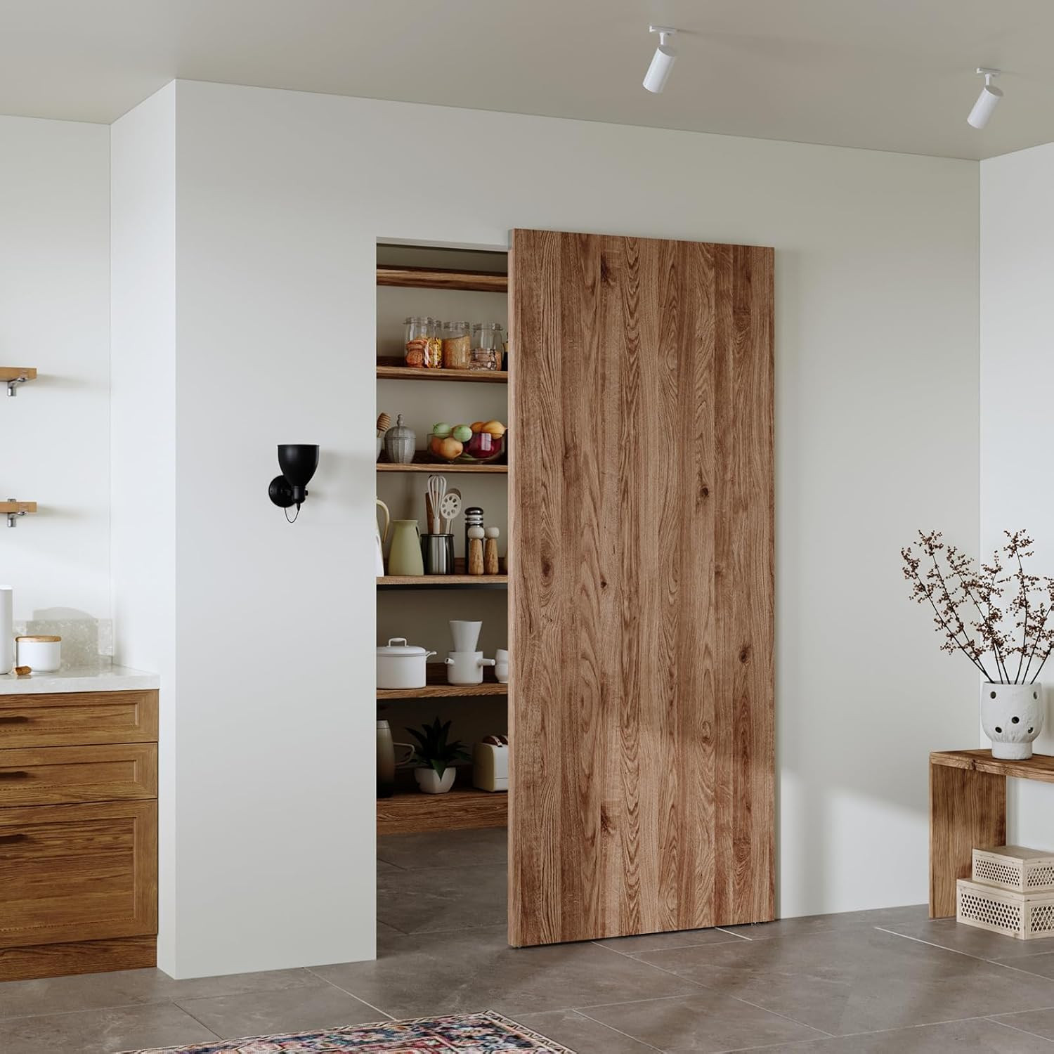36 Concealed Sliding Barn Door Hardware Kit Soft Close Hidden Track System