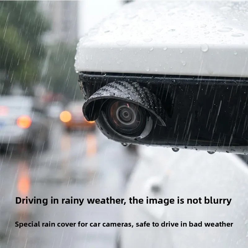4Pcs Car Rear View Camera Rain Shield Waterproof Visor Cover Universal US