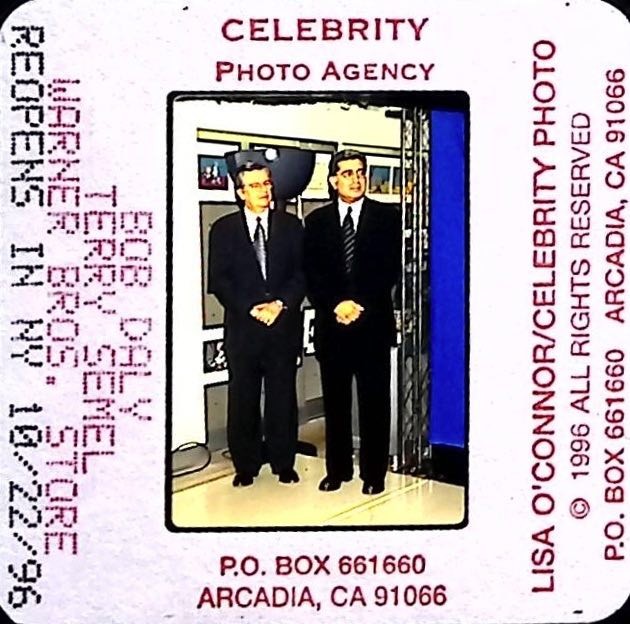 Bob Daly Terry Semel Warner Bros 1996 Celebrity Photo Slide NY 35MM Original Bob Daly Terry Semel Warner Bros 1996 Celebrity Photo Slide NY 35MM Original