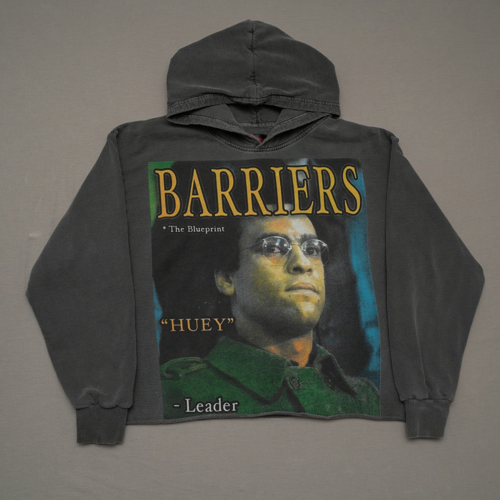 Barriers Huey Newton Graphic Hoodie Adult S Cropped Rare Death Without Meaning Barriers Huey Newton Graphic Hoodie Adult S Cropped Rare Death Without Meaning