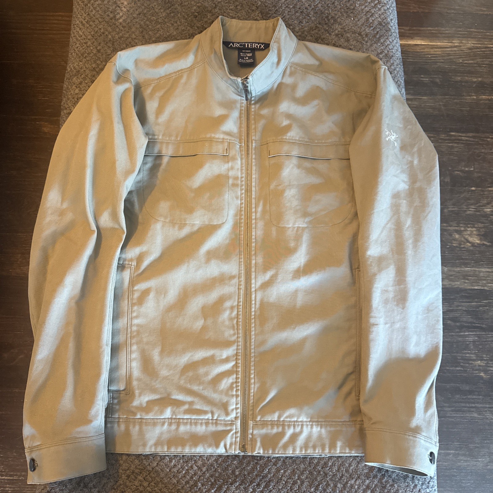 Vintage Arc\'teryx Crosswire - Gray - Cotton Canvas Jacket - Mens Large Vintage Arc\'teryx Crosswire - Gray - Cotton Canvas Jacket - Mens Large