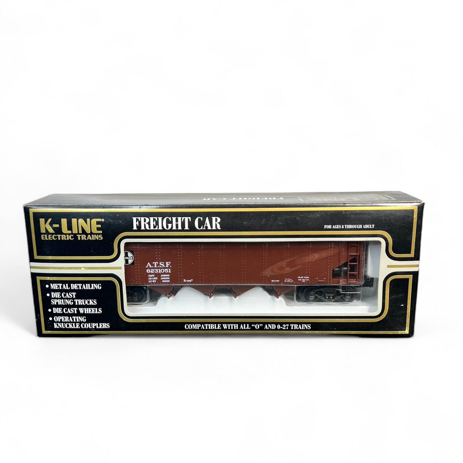 K-Line K623-1051 ATSF CLASSIC Scale Die Cast Hopper Train O Gauge NEW w Box