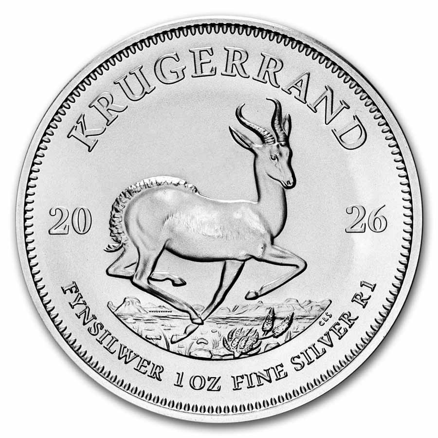 2026 South Africa 1 oz Silver Krugerrand BU 2026 South Africa 1 oz Silver Krugerrand BU