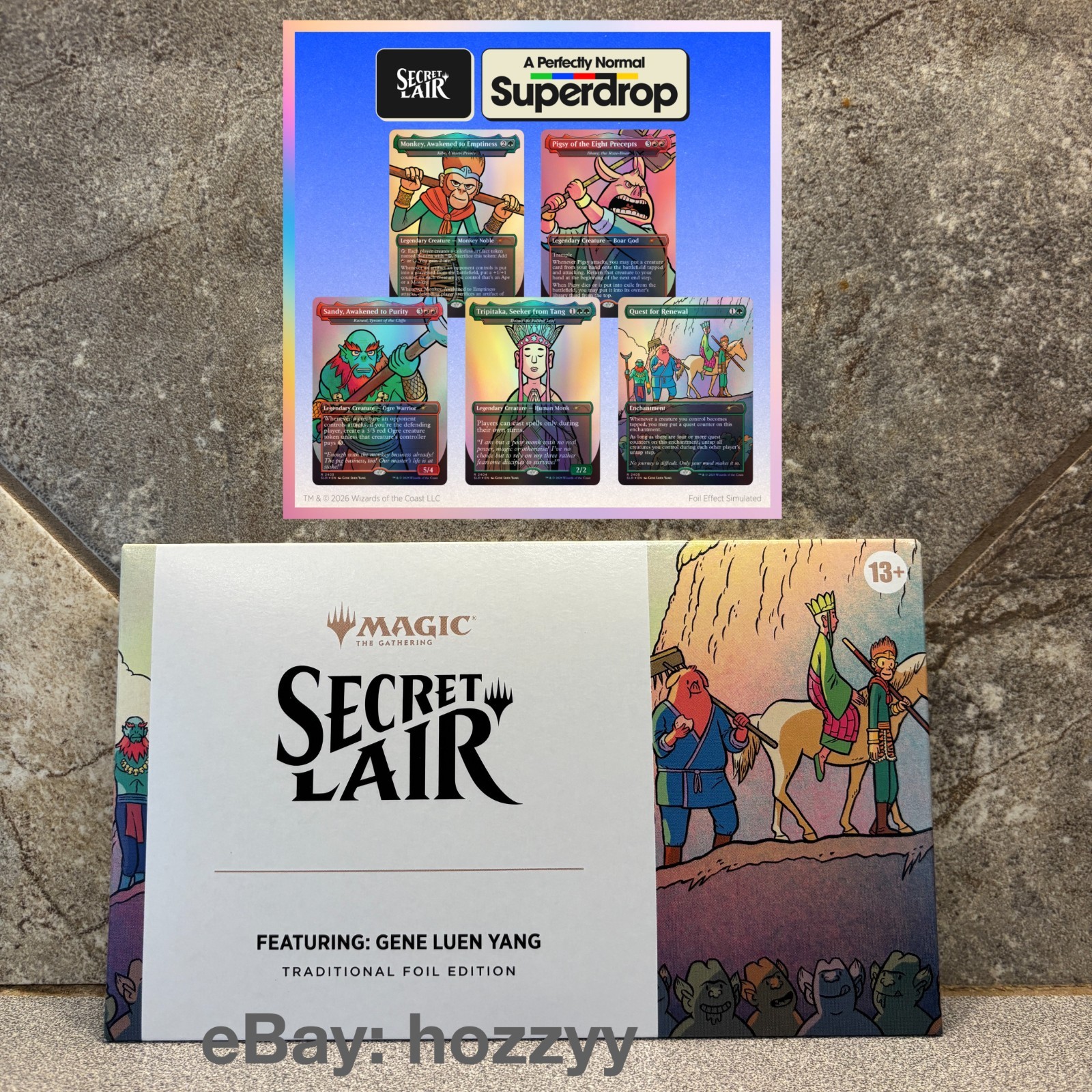 MTG Magic Secret Lair Featuring: Gene Luen Yang - Foil Edition - Ships TODAY MTG Magic Secret Lair Featuring: Gene Luen Yang - Foil Edition - Ships TODAY