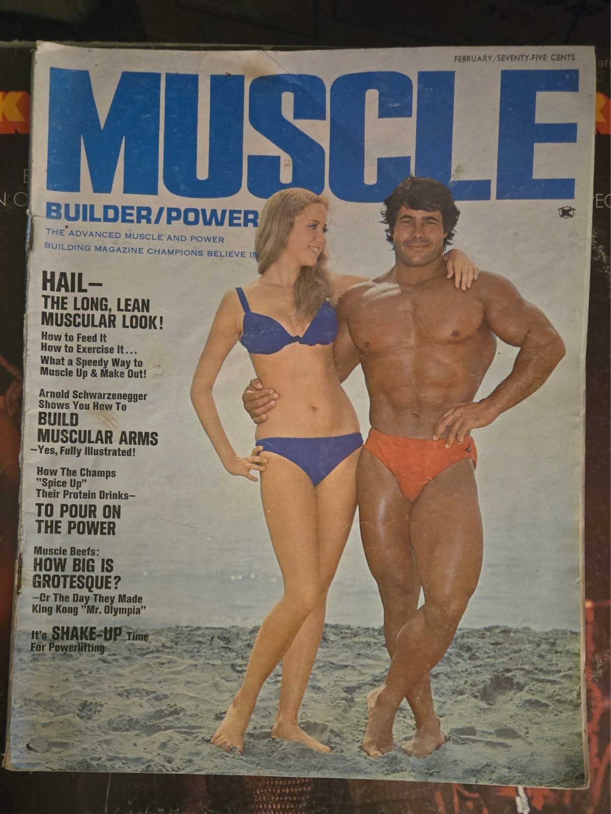 Muscle Builder Power Magazine February 1971 Franco Columbu Newsstand No Label Muscle Builder Power Magazine February 1971 Franco Columbu Newsstand No Label