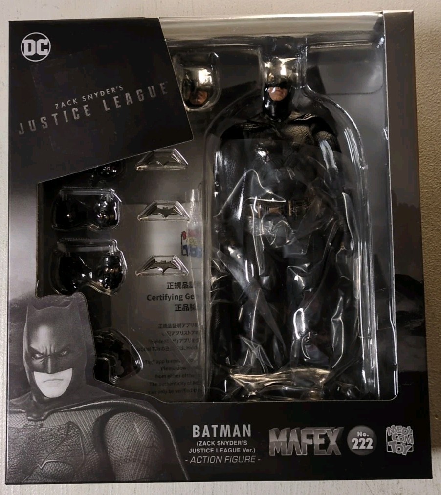 Mafex No. 222 Batman Zack Snyder's Justice League Ver. Medicom Figure New Sealed Mafex No. 222 Batman Zack Snyder's Justice League Ver. Medicom Figure New Sealed