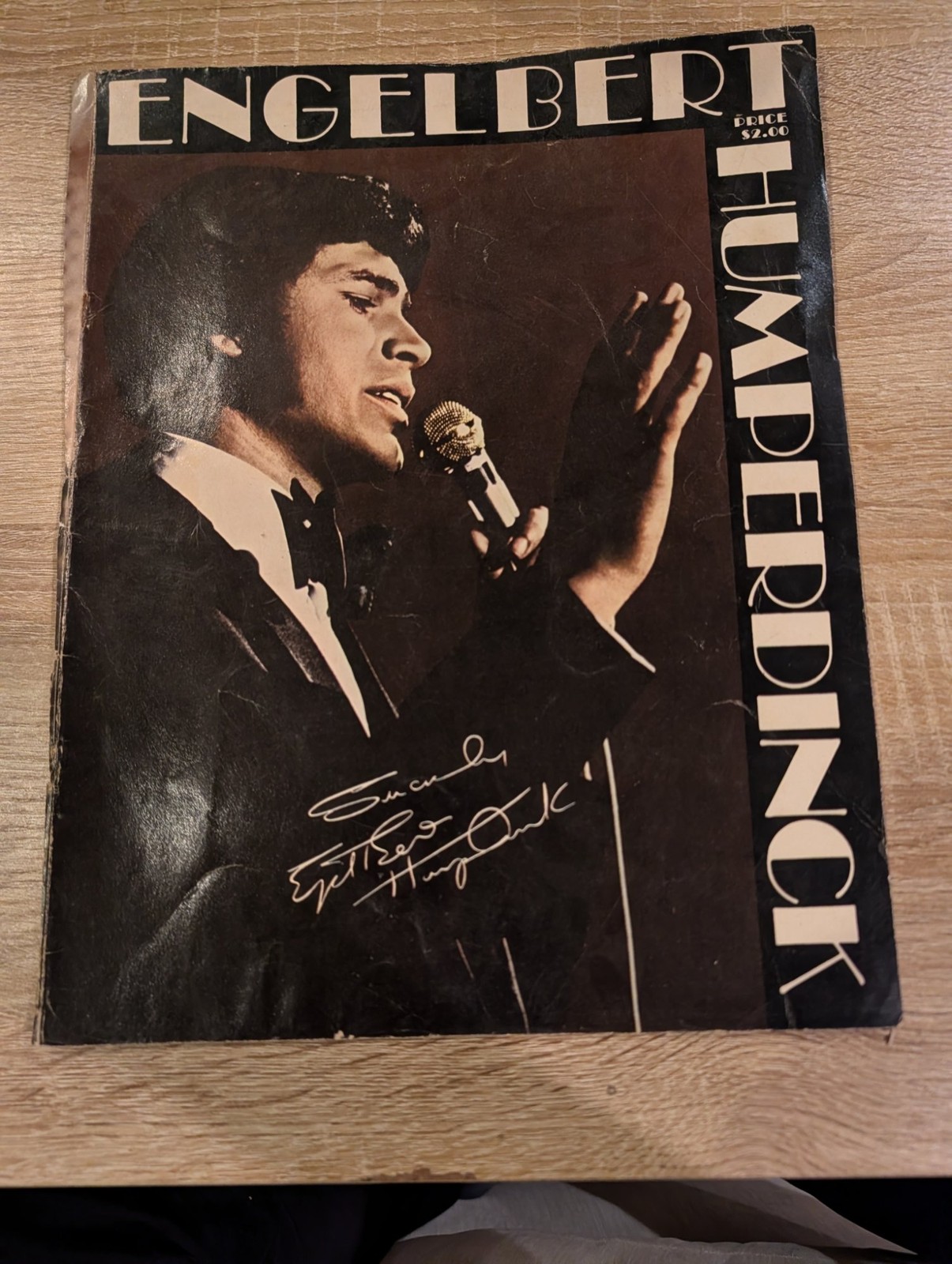 Engelbert Humperdinck Concert Souvenir Tour Program Book 1960s 1970s Vintage