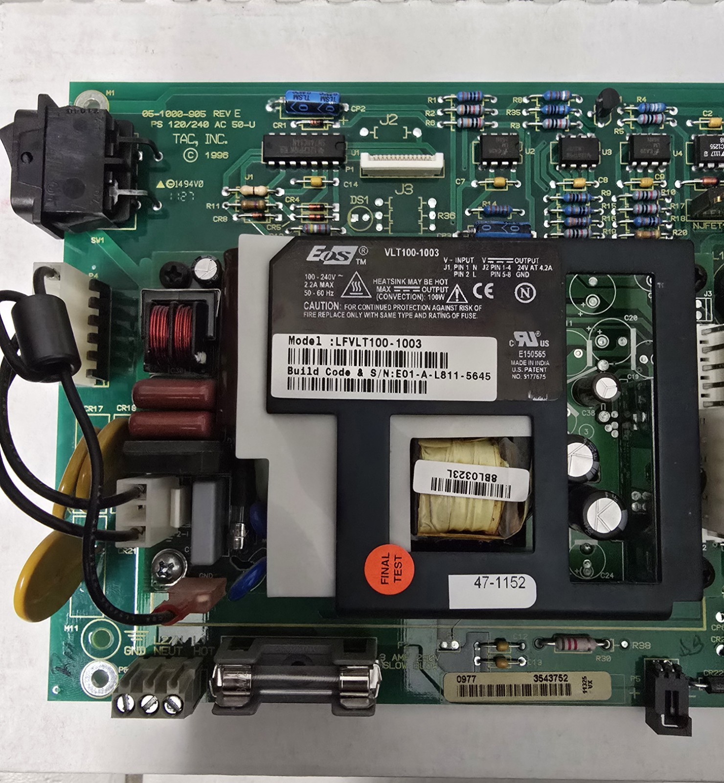 EOS Power LFVLT100-1003 AC/DC switching power-supply assembly EOS Power LFVLT100-1003 AC/DC switching power-supply assembly