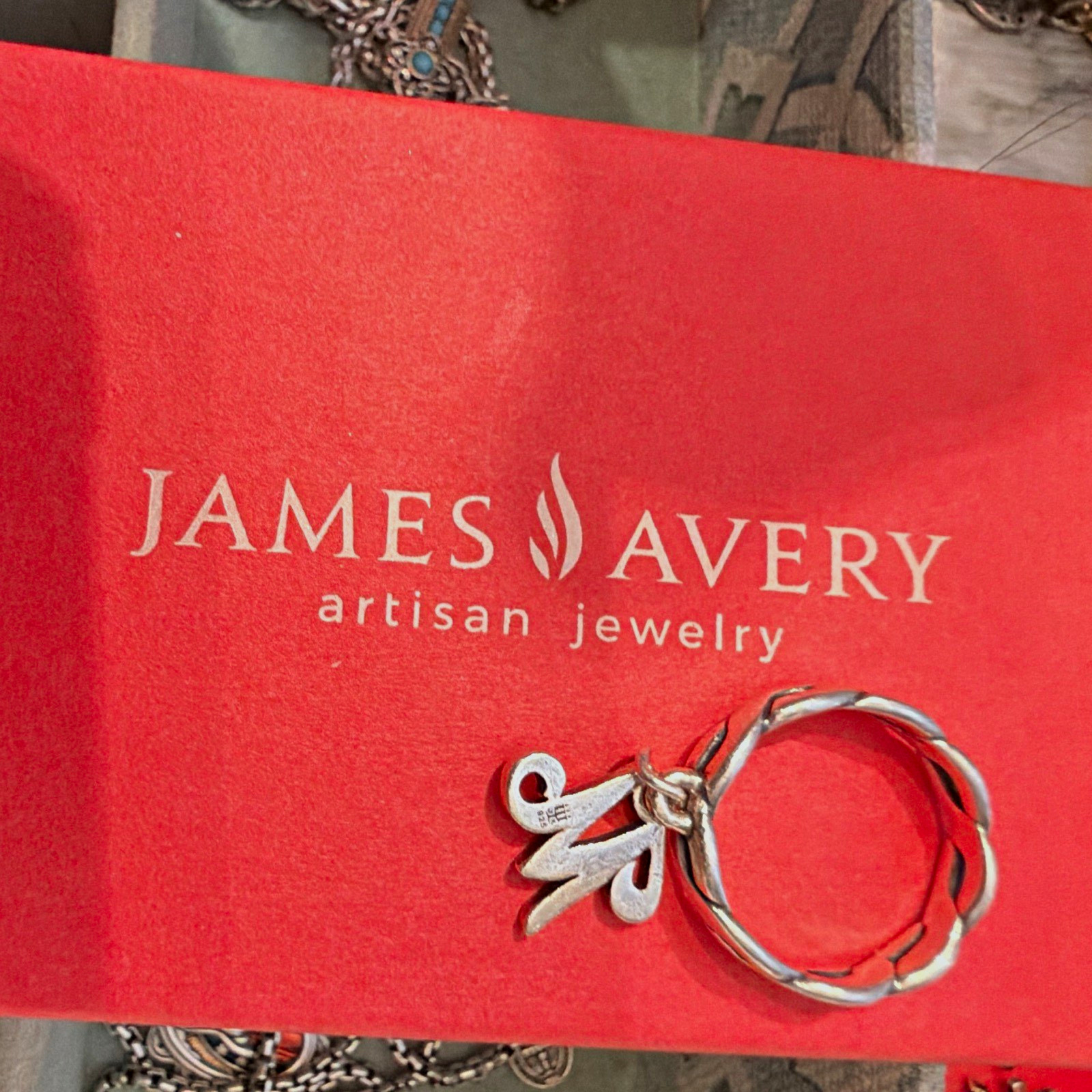 James Avery 925 Sterling Silver Letter R Dangle Charm, No Stone James Avery 925 Sterling Silver Letter R Dangle Charm, No Stone
