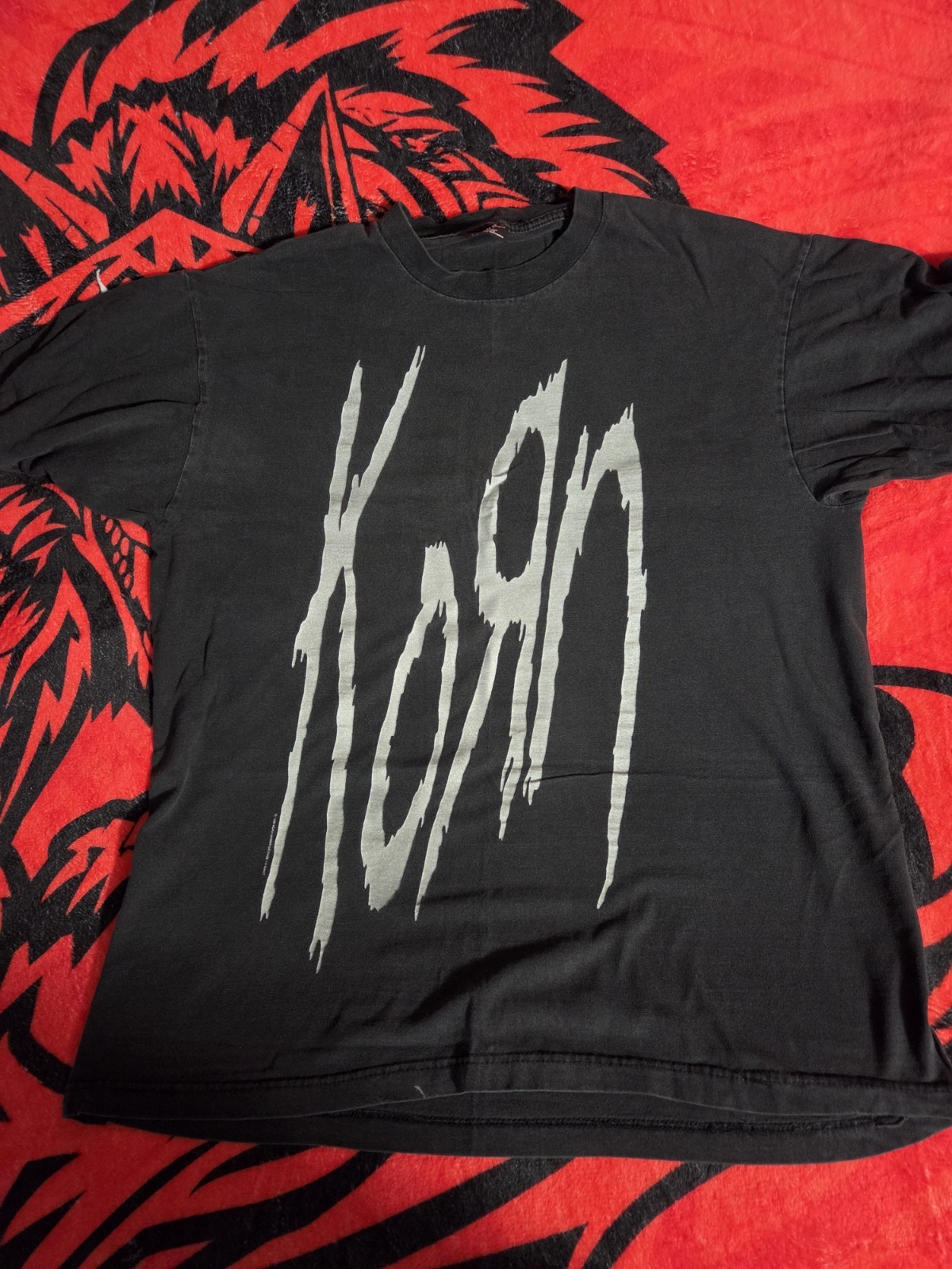 Korn Stretched Logo Life Is Peachy Vintage XL Korn Stretched Logo Life Is Peachy Vintage XL