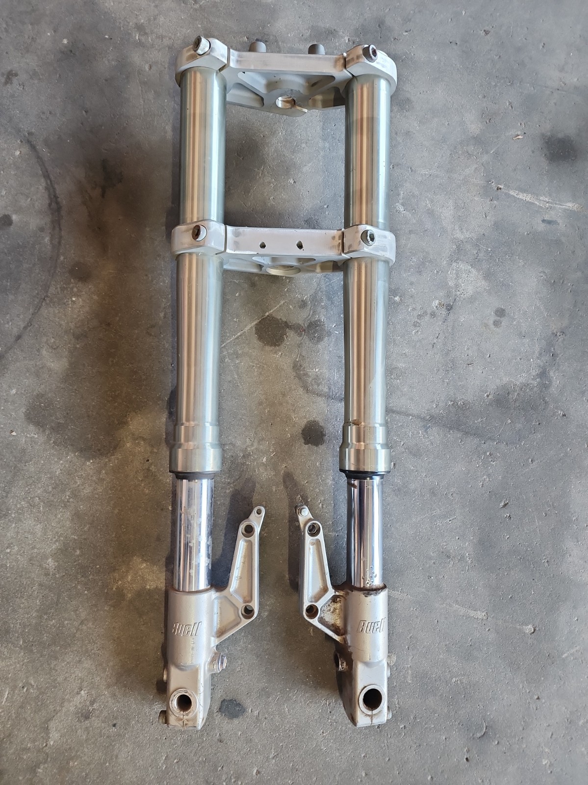 1999 BUELL THUNDERBOLT S3 COMPLETE SHOWA FRONT END FORKS SUSPENSION J0120.ML