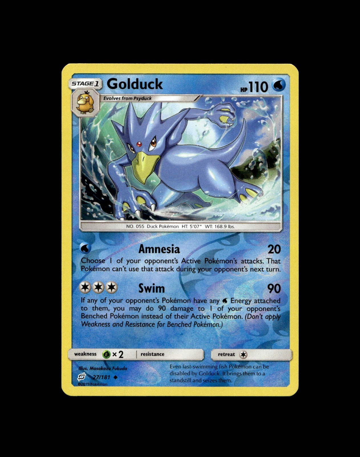 Psyduck Golduck Pokemon Card Holo/Reverse Holo GX Rare - Choose Your Cards