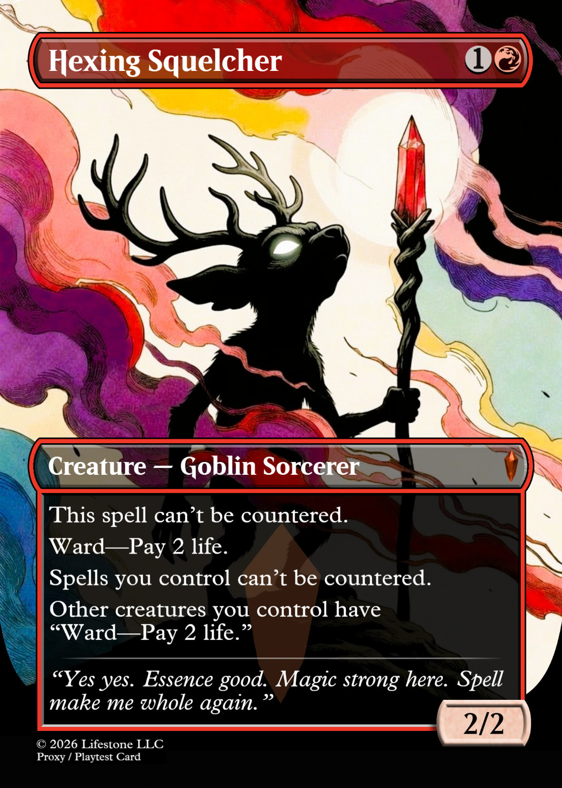 Hexing Squelcher - Borderless - Premium Quality - Not Tournament Authorized Hexing Squelcher - Borderless - Premium Quality - Not Tournament Authorized