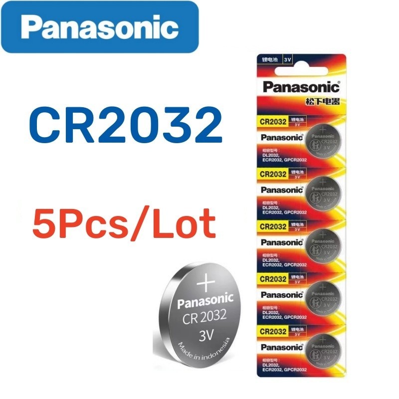 LOT 2-5-10 Panasonic LITHIUM BATTERY 3V CR2032 2032 BR2032 DL2032 Button Cell