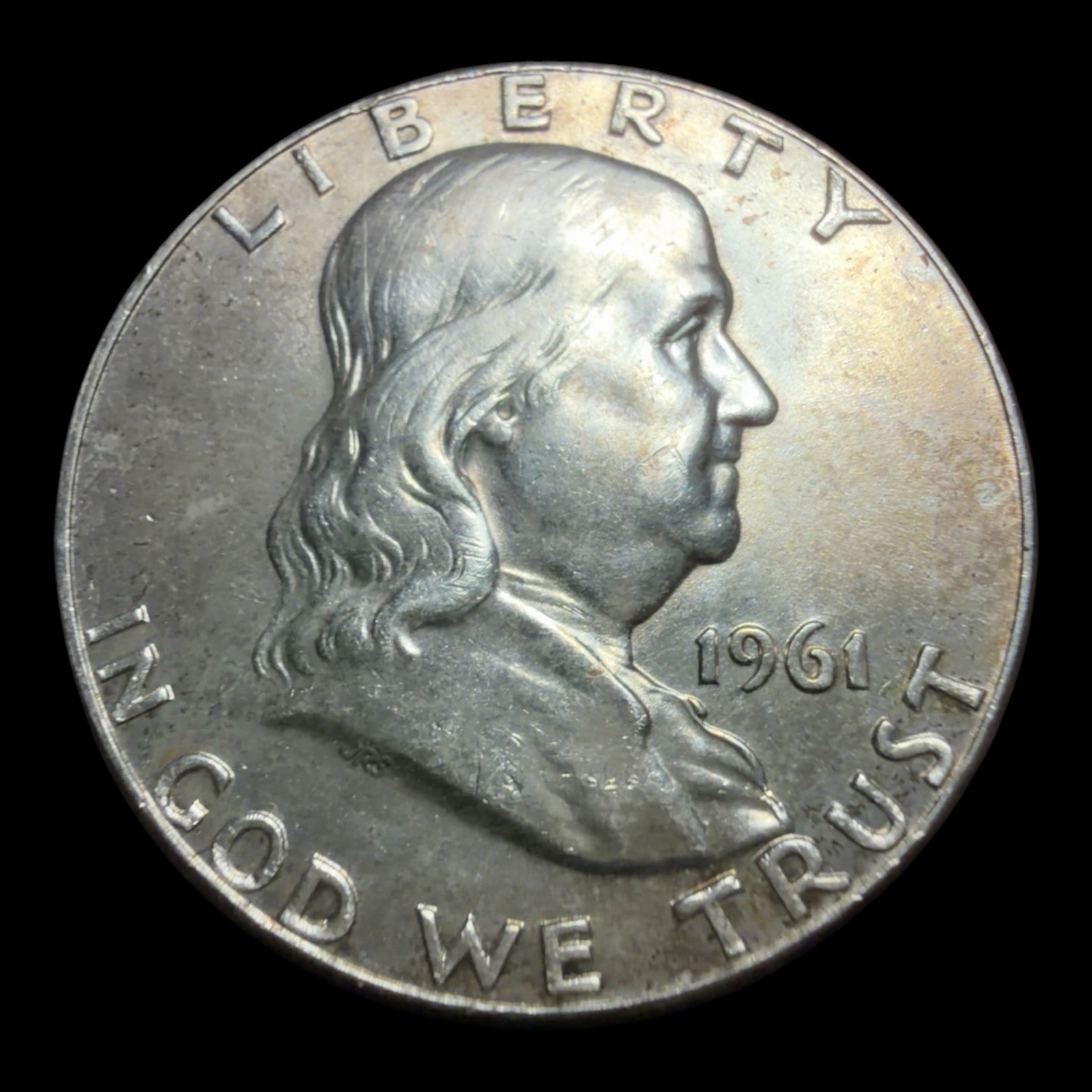 1961-P Silver Franklin Half Dollar Choice Plus BU 1961-P Silver Franklin Half Dollar Choice Plus BU