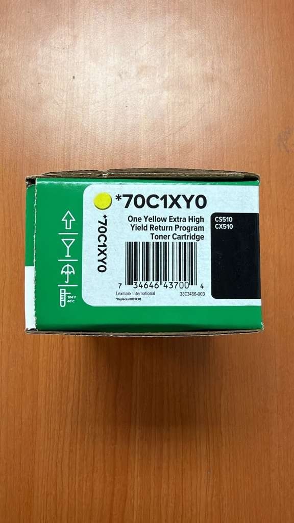 Lexmark 70C1XY0 Extra High Yield Yellow Original Toner Cartridge Lexmark 70C1XY0 Extra High Yield Yellow Original Toner Cartridge