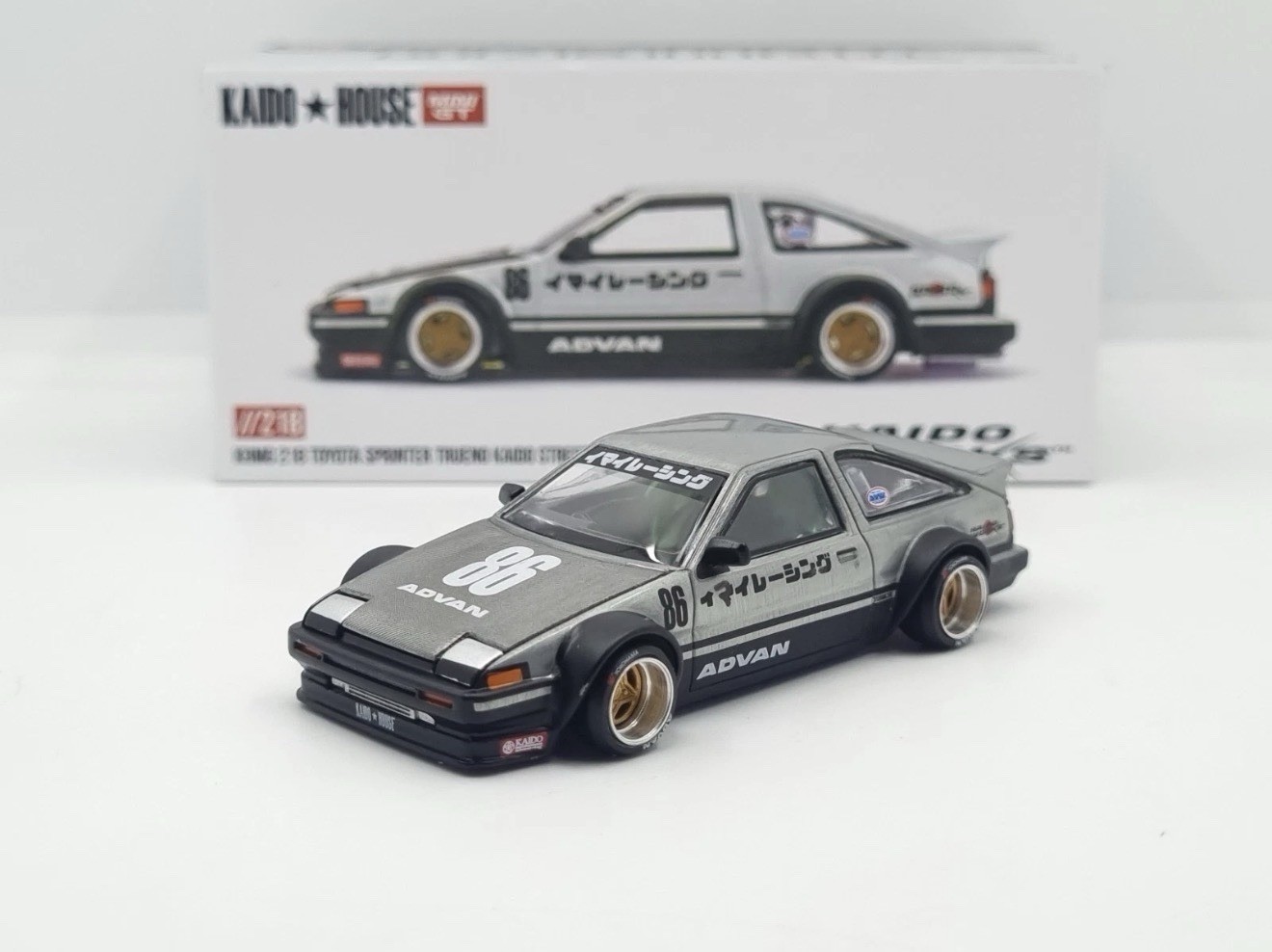 Chase Kaido House Mini GT Toyota AE86 Sprinter Trueno Kaido Street V2 KHMG218