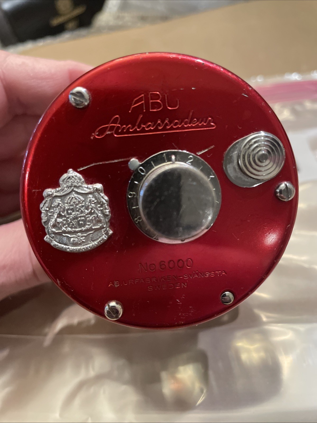 Vintage ABU AMBASSADEUR 6000 Some Rash Clicker Stuck Otherwise Functional Look Vintage ABU AMBASSADEUR 6000 Some Rash Clicker Stuck Otherwise Functional Look