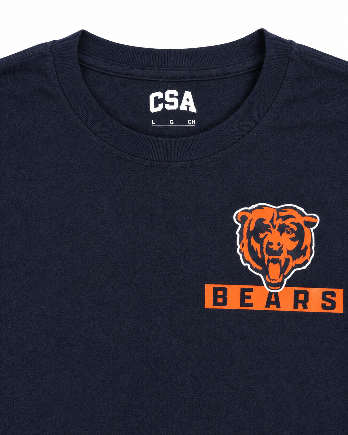 NFL Chicago Bears Men\'s Short Sleeve Athletic Crew Neck T-Shirt in Blue S-3XL