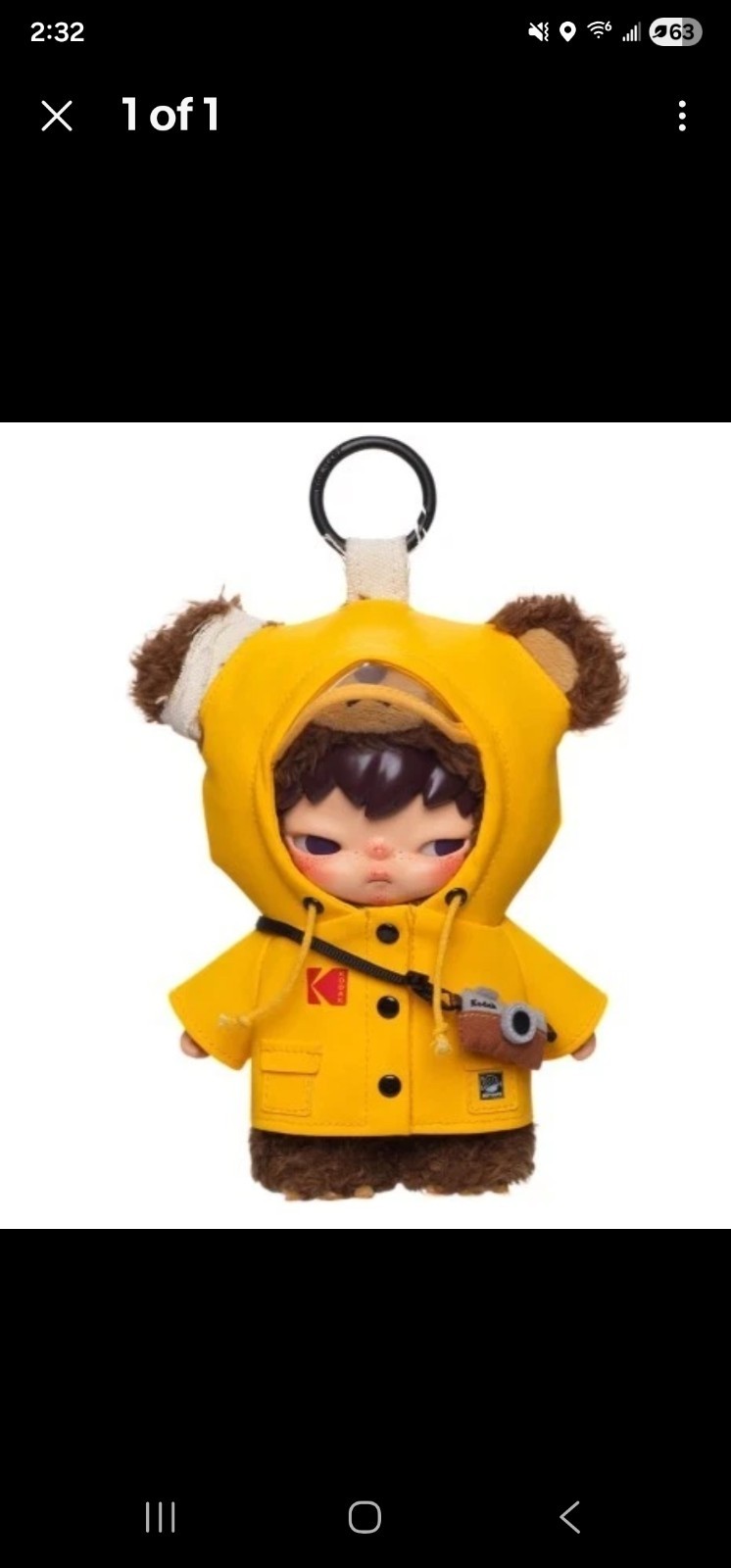 POP MART Hirono x Kodak Click Bear Plush Doll Pendant Figure Authentic NEW SEAL POP MART Hirono x Kodak Click Bear Plush Doll Pendant Figure Authentic NEW SEAL