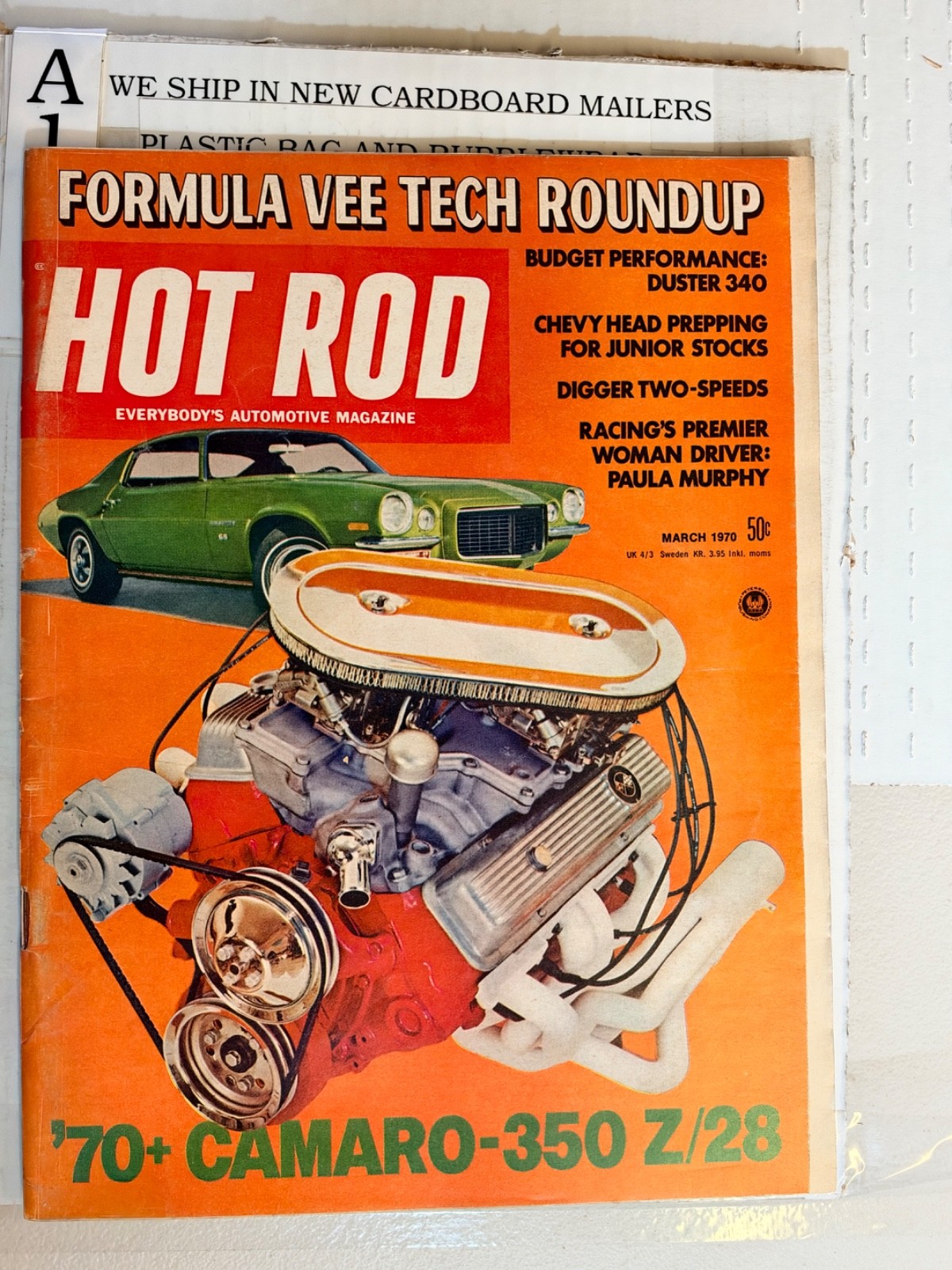 Vintage Hot Rod Magazine March 1970